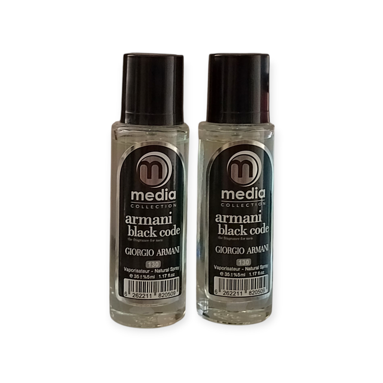 ادکلن جیبی مردانه مدیا مدل آرمانی بلک کد 35 میل