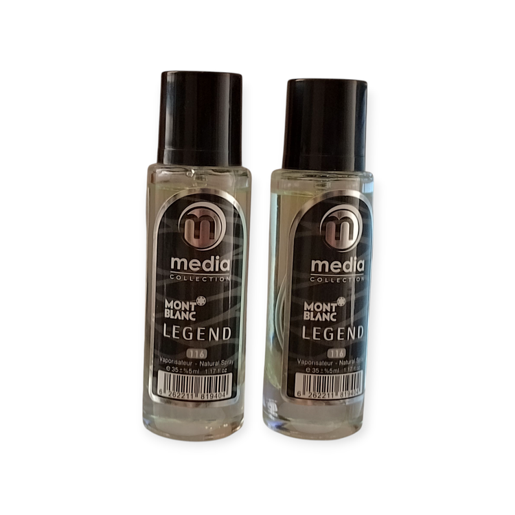 ادکلن جیبی مردانه مدیا مدل مونت بلانک لجند 35 میل