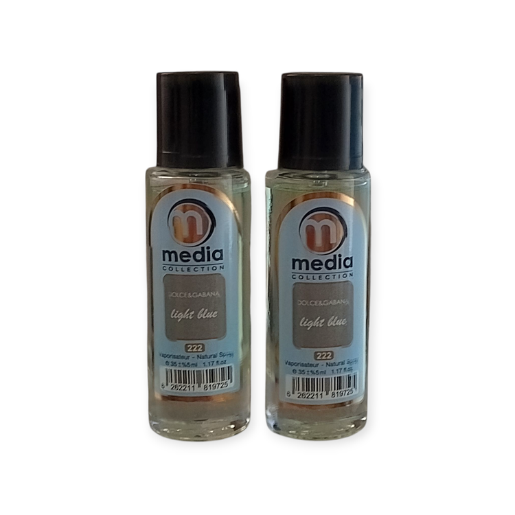 ادکلن جیبی زنانه مدیا مدل لایت بلو 35 میل