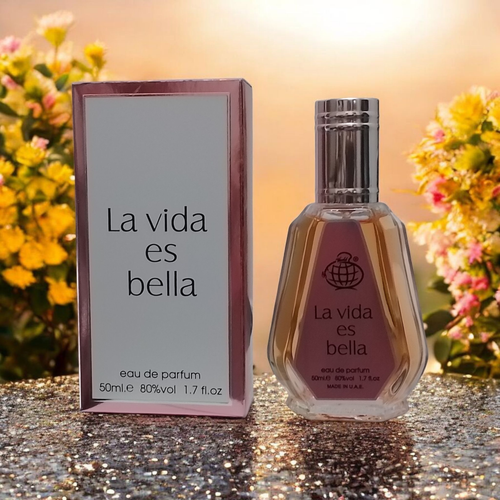 ادکلن جیبی زنانه فراگرانس ورد مدل لا ویدا آس بلا 50 میلی لیتر