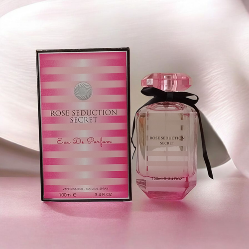 ادکلن بدون سلفون زنانه فراگرانس ورد مدل رز سداکشن سکرت Rose Seduction Secret حجم 100 میلی لیتر