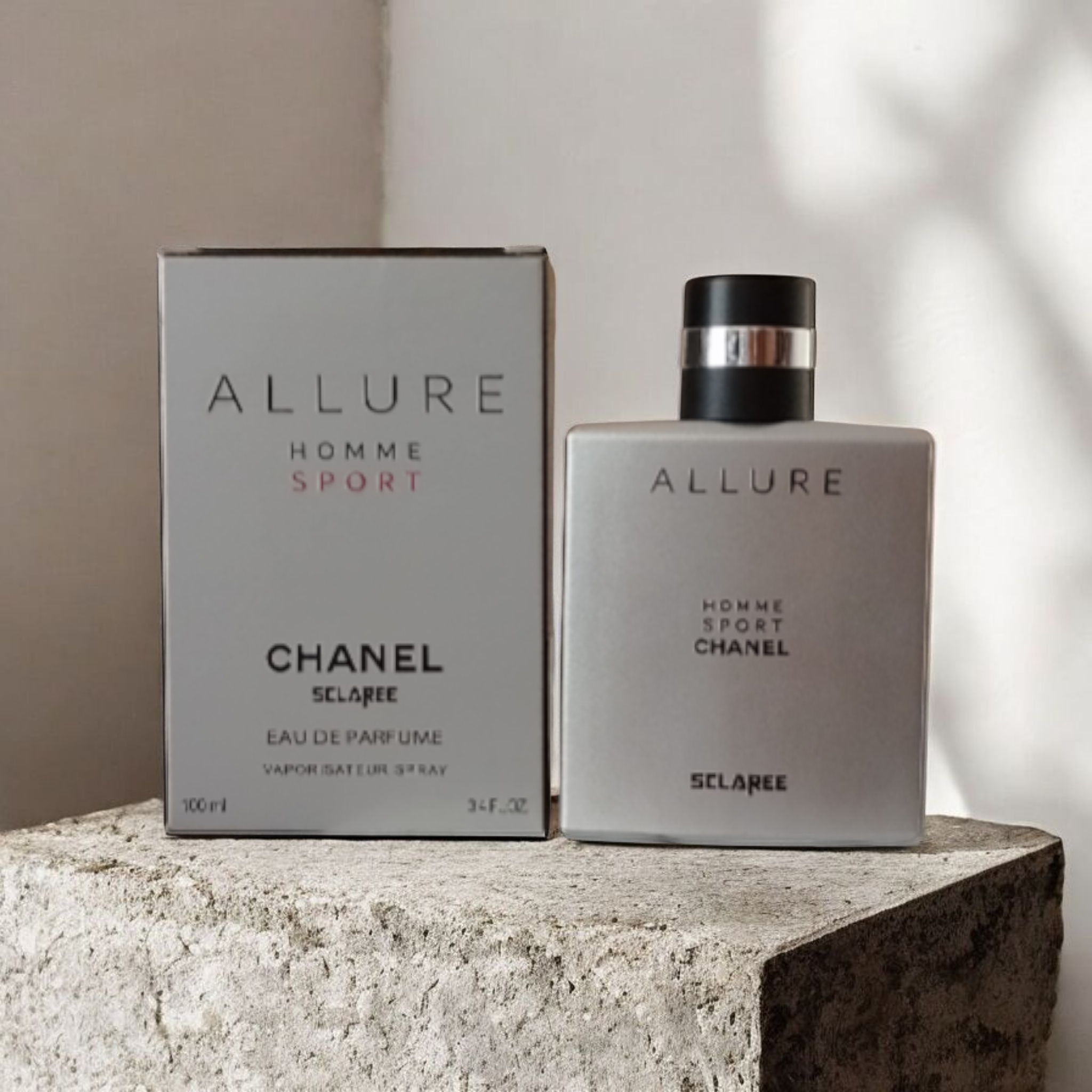 ادکلن بدون سلفون مردانه اسکلاره مدل الورهوم اسپرت Allure Homme Sport حجم 100 میلی لیتر